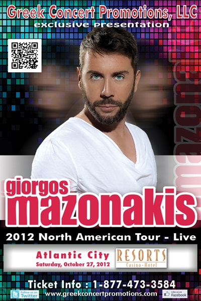 Giorgos Mazonakis — North American Tour 2012