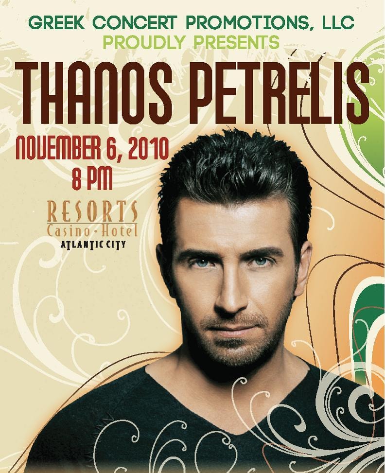 Thanos Petrelis — Live in Atlantic City